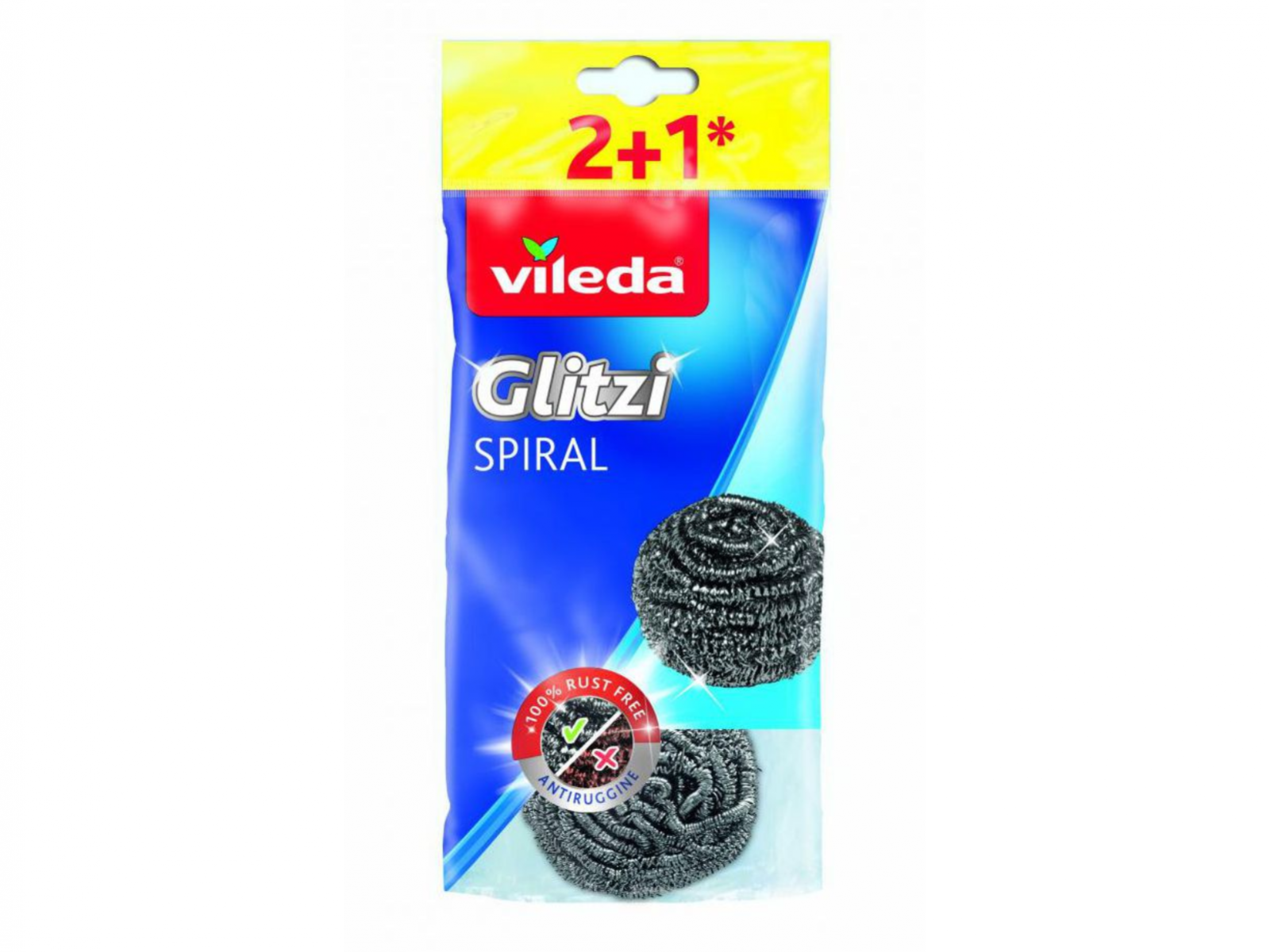 GLITZI SPIRAL INOX Zmywak stalowy 3 szt. Vileda 160561